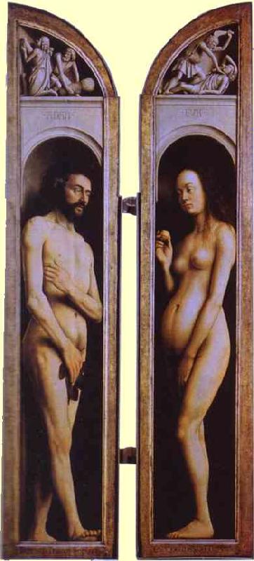 Jan Van Eyck Adam and Eve Sweden oil painting art
